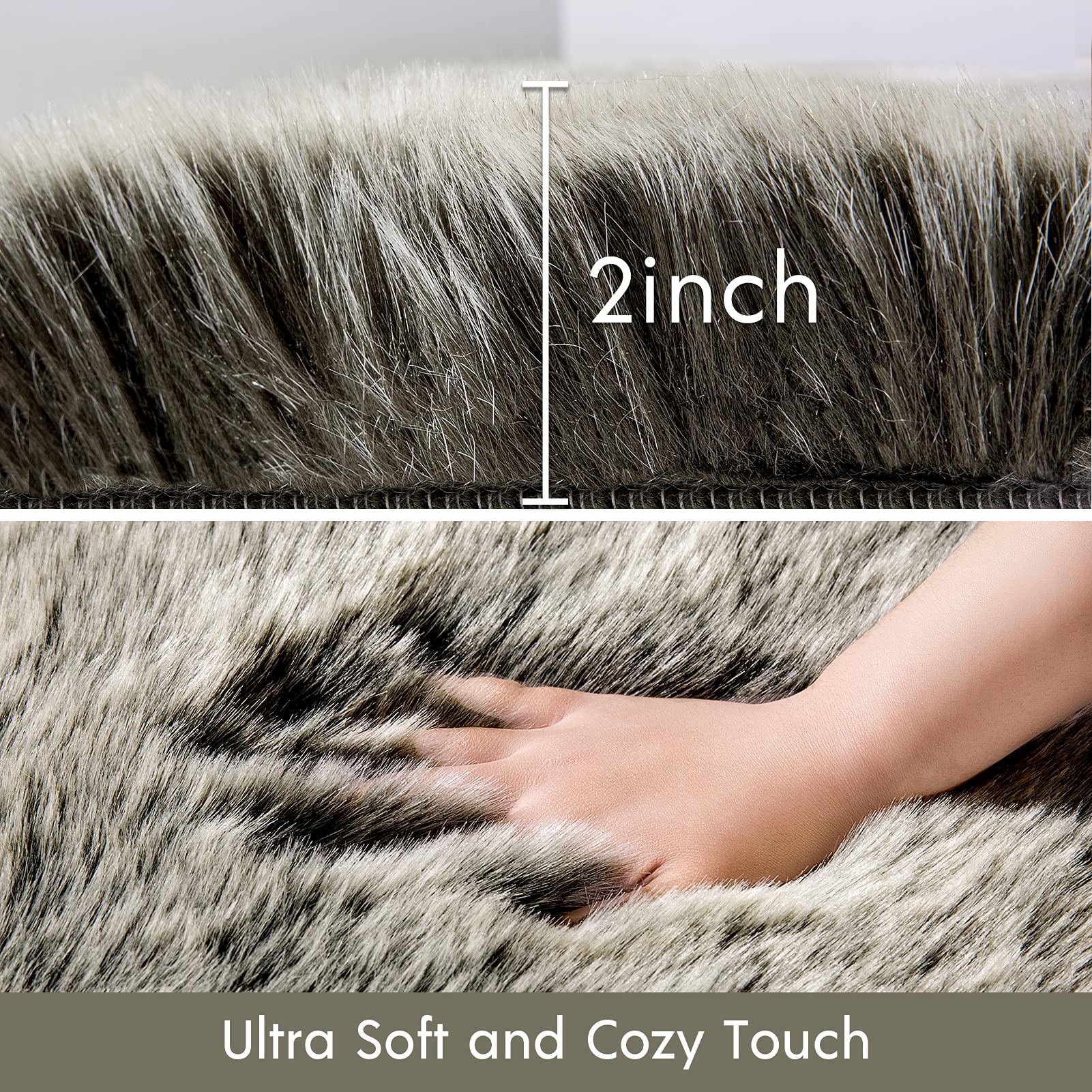 Amazon | Phantoscope ラグマット カーペット ムートンマット 滑り止め