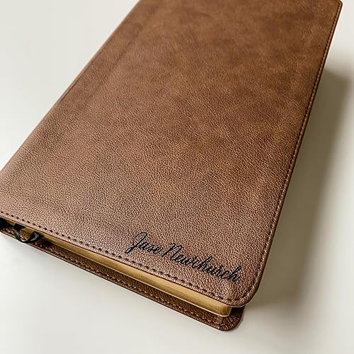 Miniatura 3 de Personalized KJV Bible, Brown Personal Size, Option to Customize with Hand Lettered Name on Cover