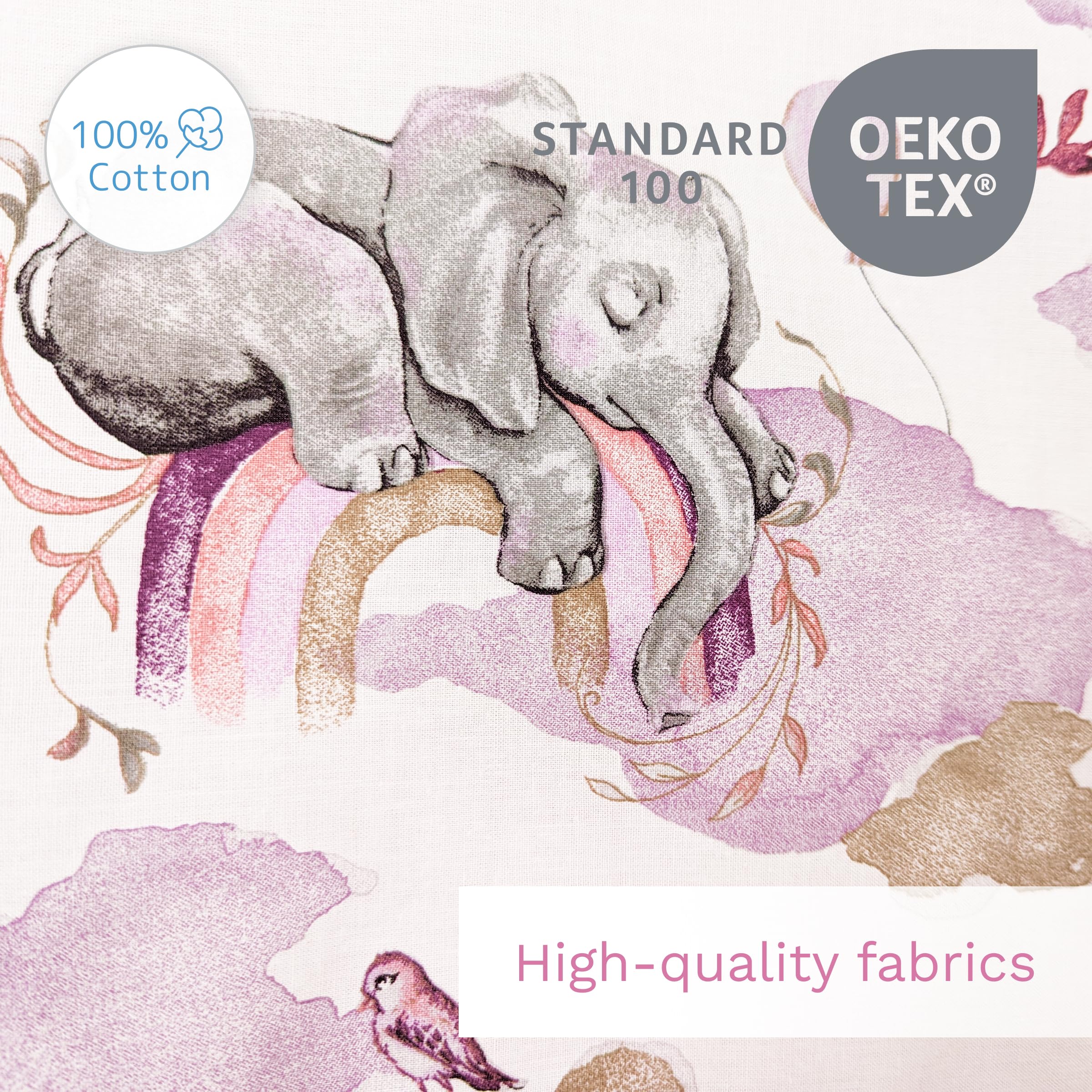 Baby Comfort Nursery 100% Cotton Fitted Sheet fits 140x70 cm Cot Bed Mattress (Safari Cars) — view 65