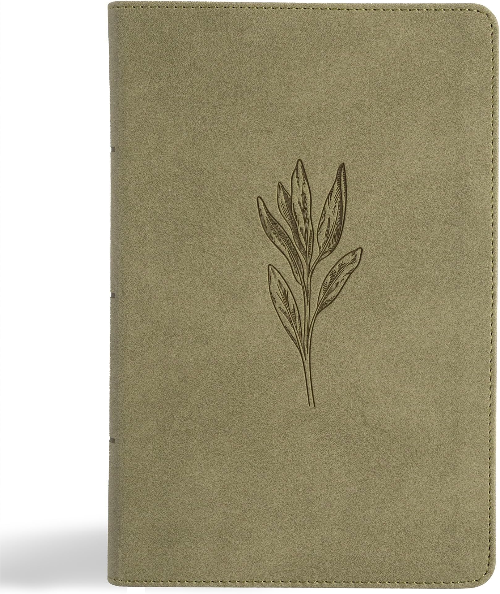 NASB Large Print Personal Size Reference Bible, Sage Suedesoft Leathertouch