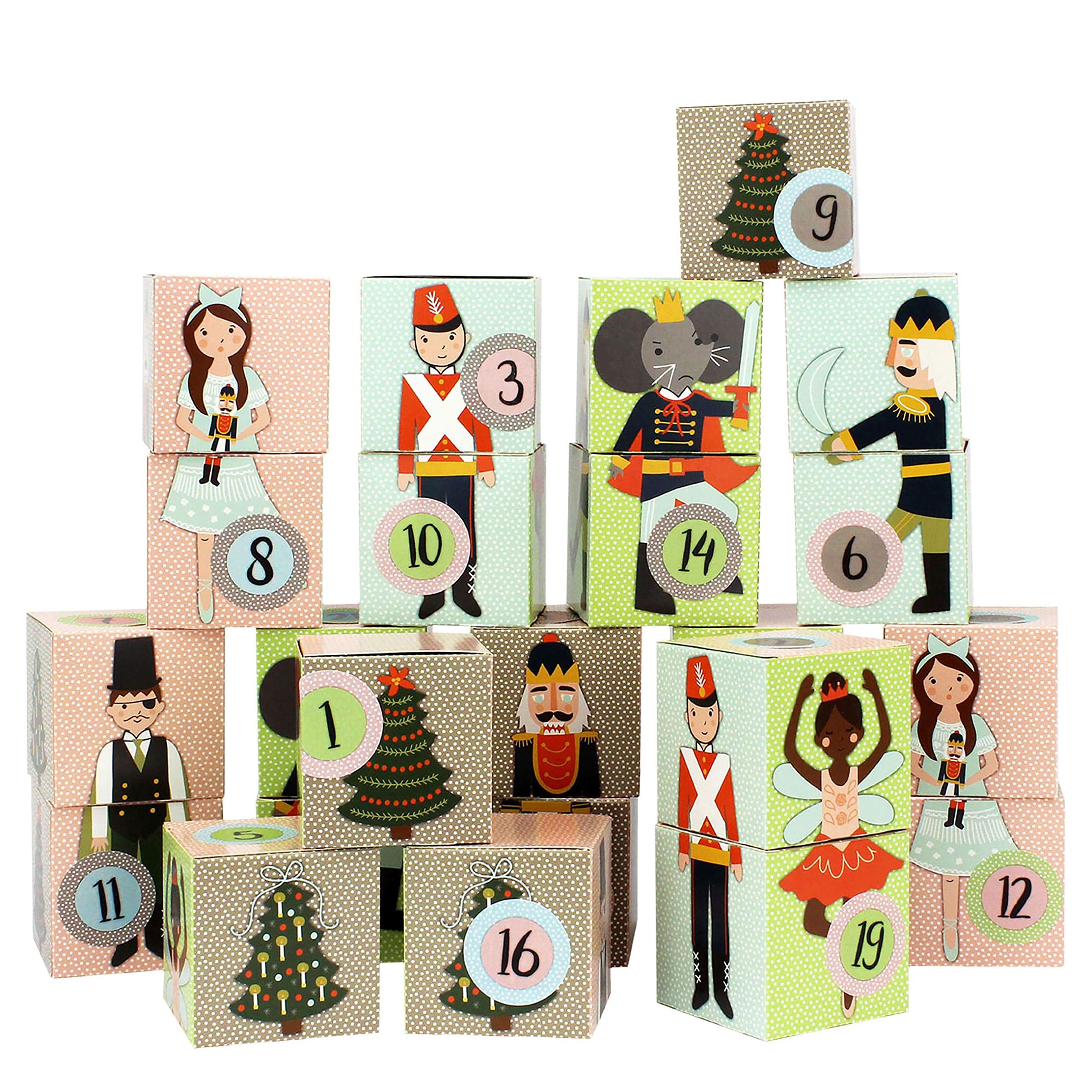 Papierdrachen24 Advent calendar boxes - nutcracker design - for you to craft for yourself - Christmas 2018
