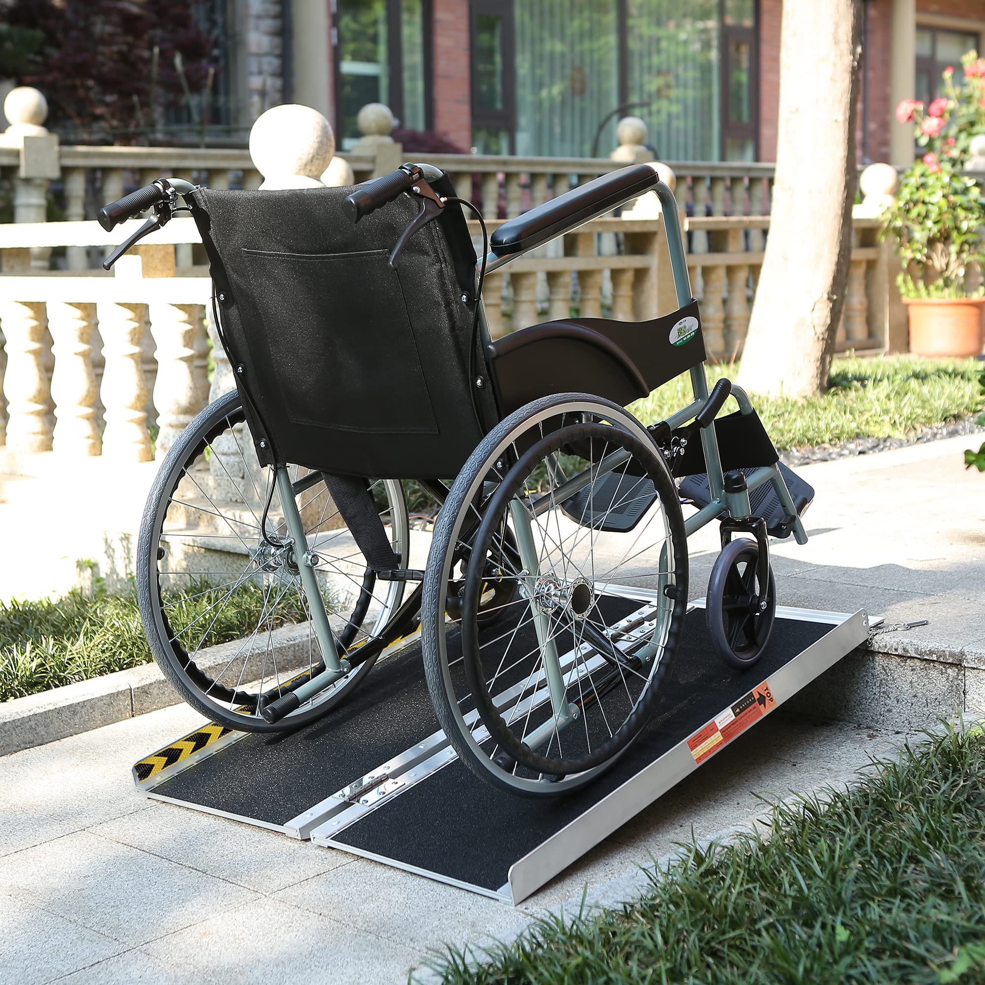ORFORD Non Skid Wheelchair Ramp 3FT, Suitcase Threshold Ramp with an