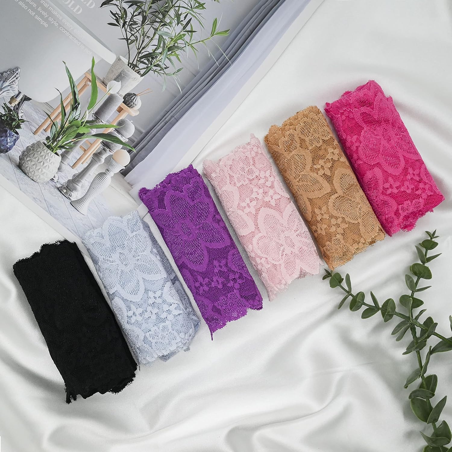 Umiehary High Waist T Back Lace Fashion & Retro Thick Band Women Thongs with Multiple Colors Plus Size - Image 2