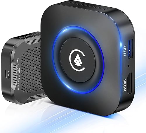 Adaptador inalámbrico CarPlay con Tiktok y Hulu, CarPlay Streaming a cocheTV, adaptador inalámbrico Android Auto y CarPlay solo compatible con