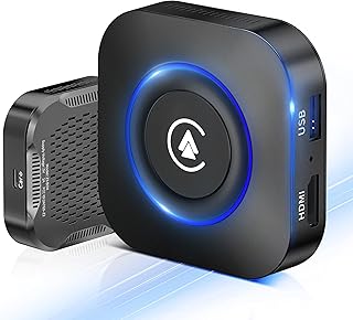 The Magic Box Carplay Wireless Adapter with Netflix & YouTube - LED Magic Box 2.0 Wireless Carplay HDMI Dongle to Miracast/Stream to Car/TV, Apple Carplay Wireless Adapter Android Auto Adapter