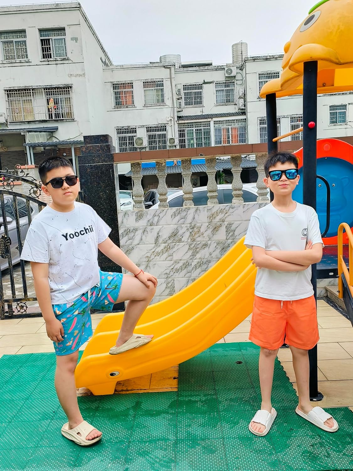 Boys Swim Trunks Swim Shorts Quick Dry Compression Liner Bathing Suit with Boxer Brief Swimwear 7-20 Years - Image 2