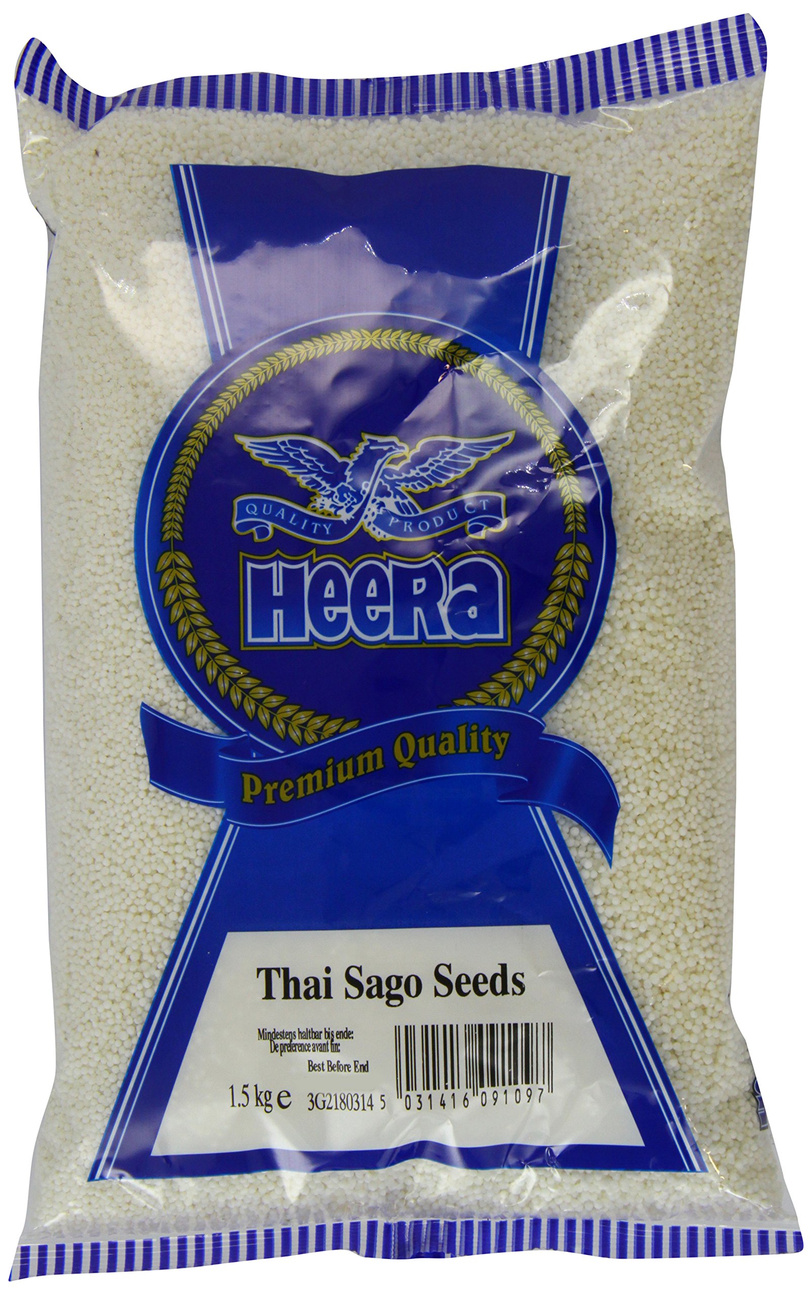 HeeraTapioca Seeds Small Sago 1.5 kg (Pack of 3)