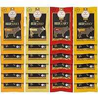 Vista 12 de Aufschnitt - Carne seca alimentada con pasto, baja en sodio, certificada Kosher, fabricada en Estados Unidos, apta para dieta cetogénica, paquete