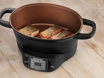 Russell Hobbs Multi-purpose cooker 6.5 l [digital display] 8 cooking functions (precision cooker, slow cooker, steamer, rice cooker, frying pot, Sous Vide cooker, keep warm container)Dishwasher safe 28270-56
