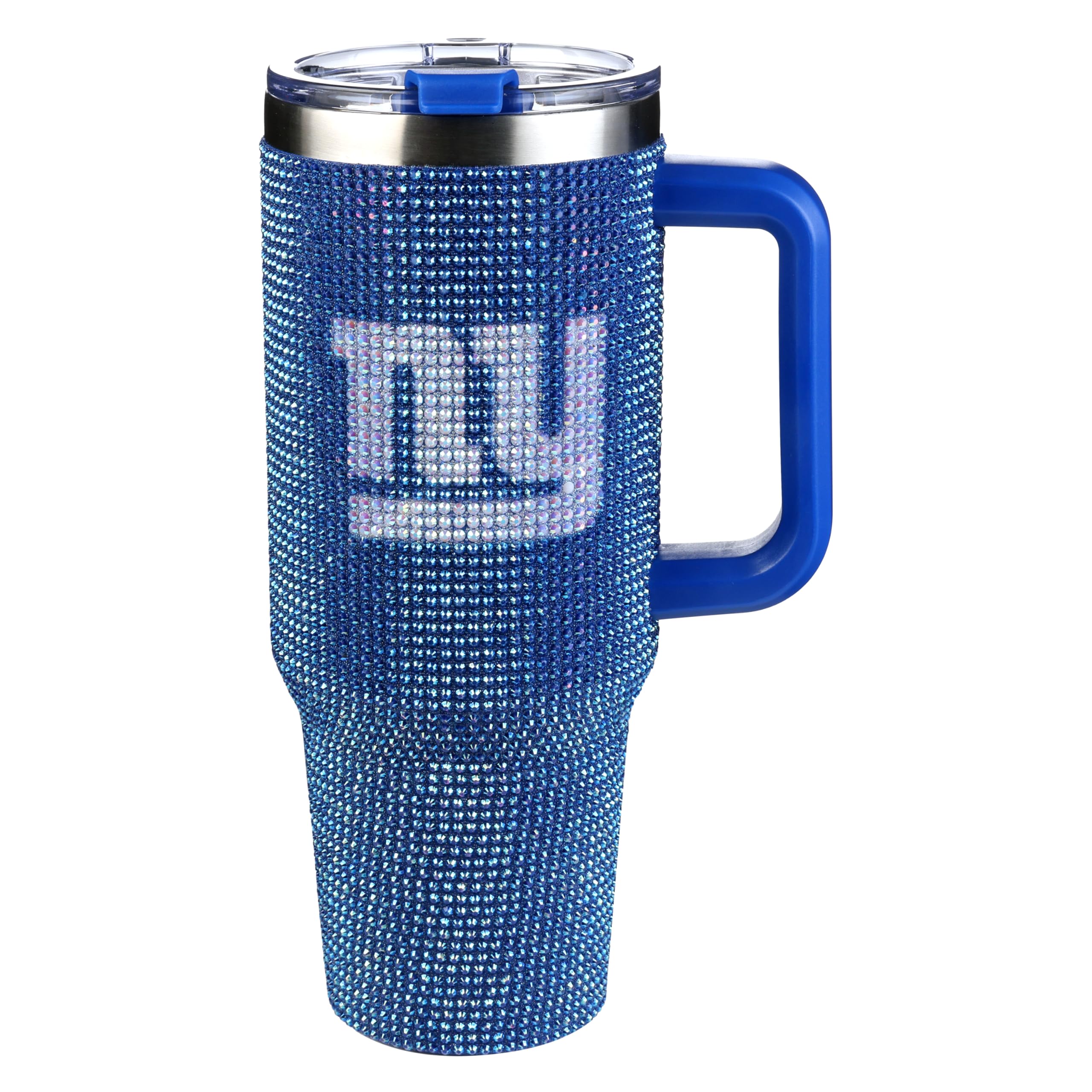 The Memory Company Officially Licensed 40oz TC Bling Game Day Tumbler with Vintage Logo, New York Giants