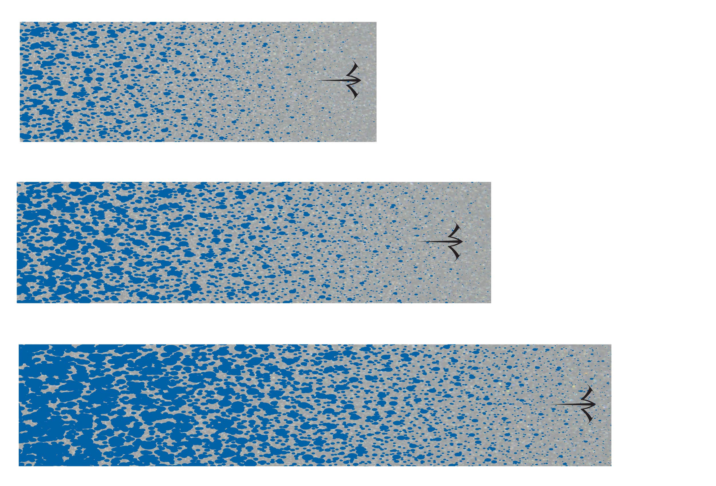 White Water Archery Blue Spray Paint Spatter Reflective Arrow Wraps 15 Pc Pack Choose Length Width (5, 1)