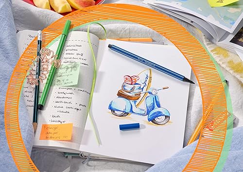 Miniatura 4 de STABILO Bolígrafo de punta de fieltro premium 68 - Billetera de 8 - Tonos pastel