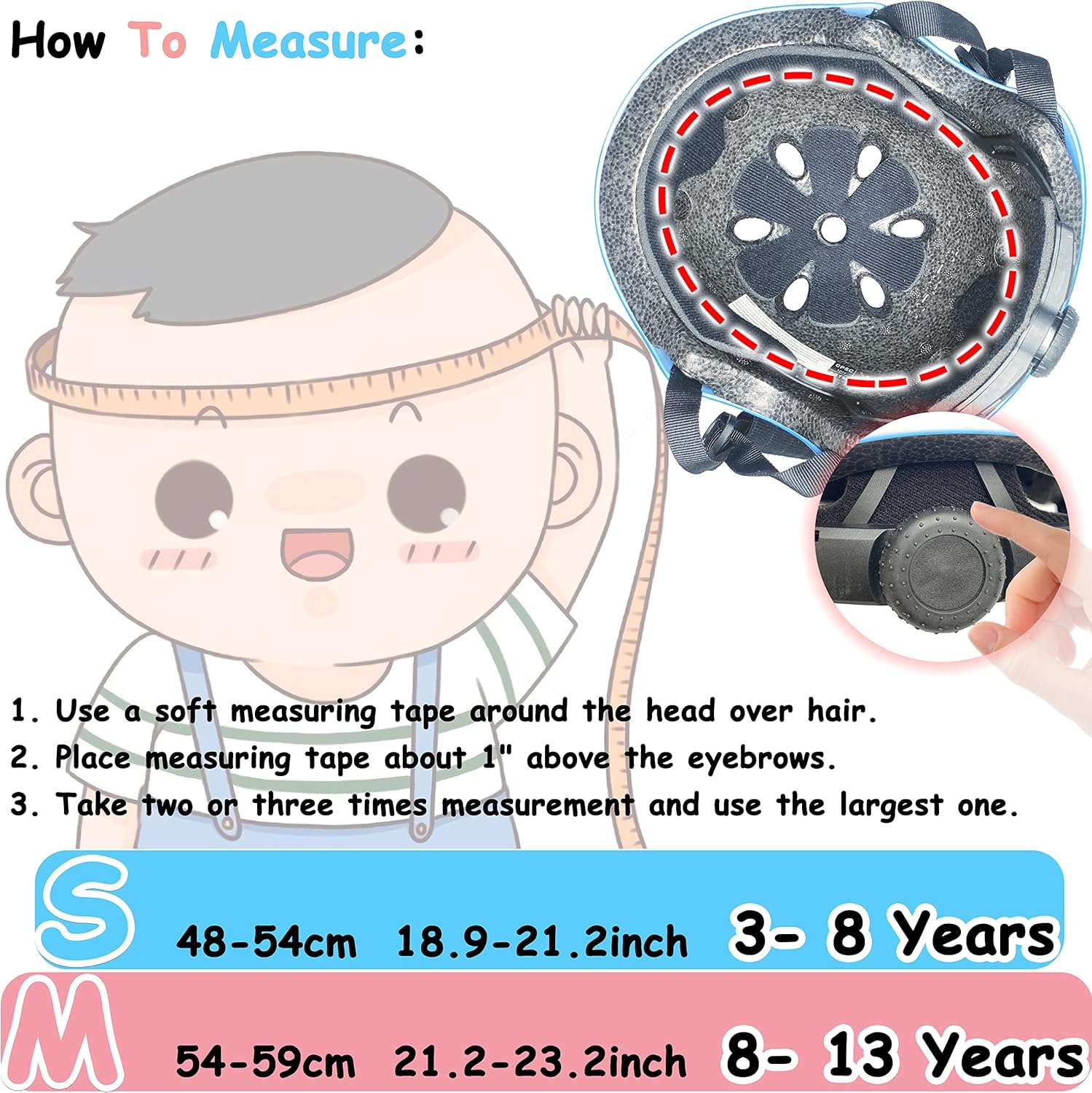 Kids Helmet Toddler Bike Helmet with Protective Gear Set Knee Pads Elbow Pads Wrist Pads for Skateboard Bike Scooter Inline Skates CPSC ASTM CE Certified