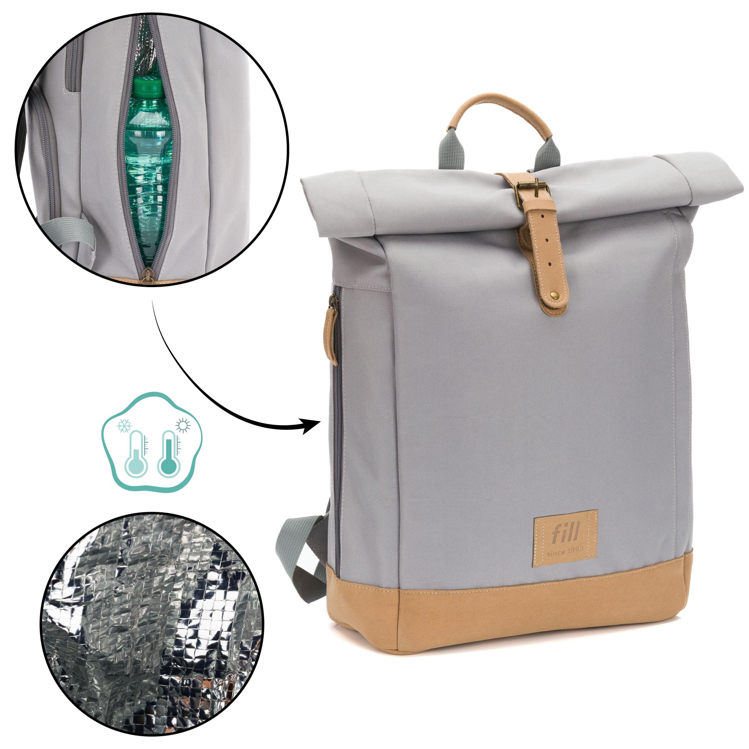 Fillikid Wickelrucksack Berlin | Baby Wickelrucksack mit Kinderwagenbefestigung | Wickeltasche Rucksack für Mama und Papa | Babytasche, Backpack mit Wickelunterlage & Flaschenwärmer