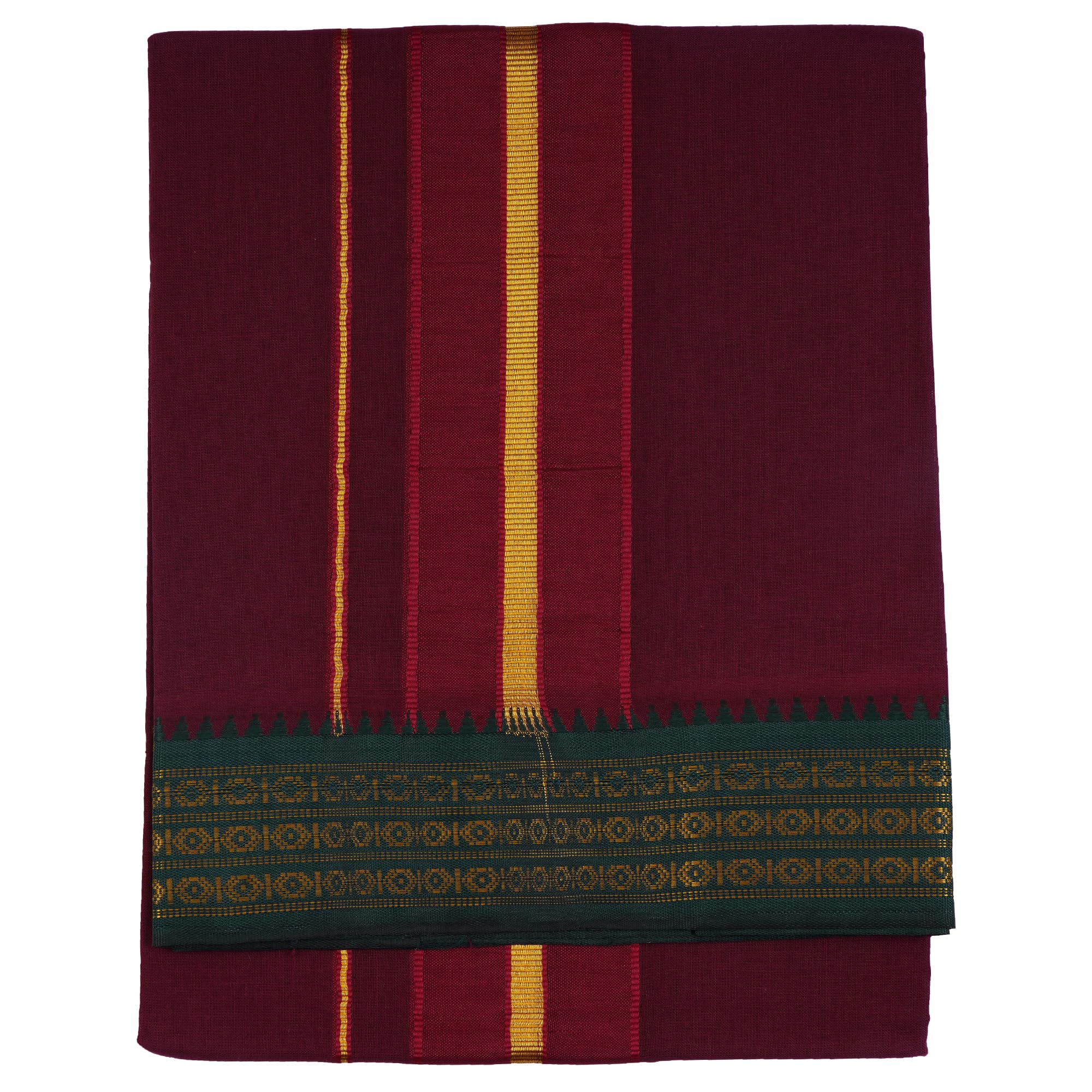 retro brand RETRO Pure Cotton 1.28x2.00 Meters Krishna Color lungi For men-picture-52