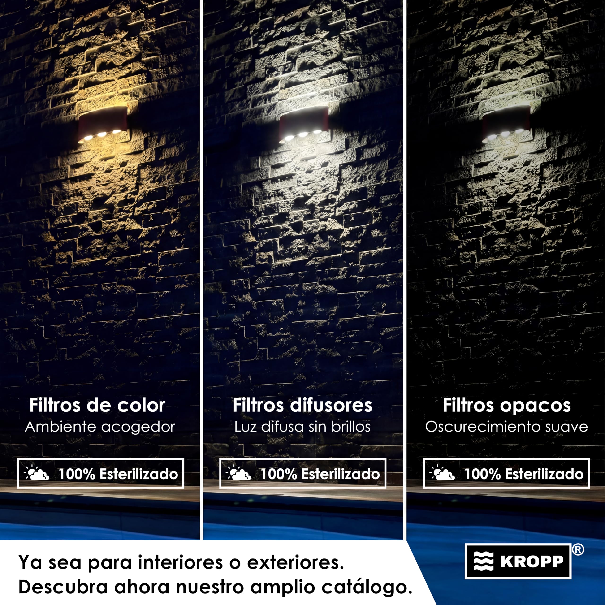 KROPP - Hojas difusoras autoadhesivas para lámparas LED, corte circular, hoja de vidrio esmerilado contra sombras fuertes, juego de filtros con 9 piezas (⌀ 40 mm)