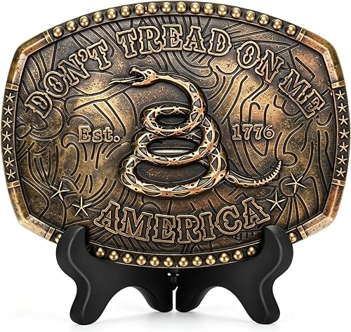 Superkred Western Belt Buckle for Men Women Kids, Cowboy Initial Letters ABCDJMR