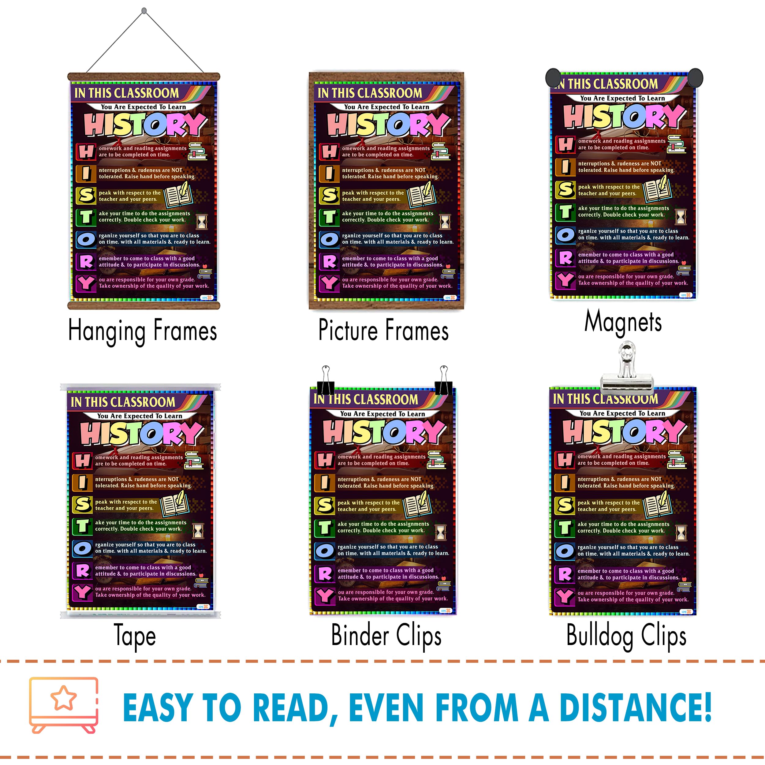 Classroom History Rules Poster - Educational Decor, Ideal for High School, Middle School, Teachers Gift, 16x24 - Image 7