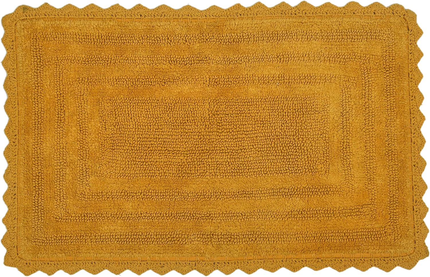 Luxurious Bath Mat | Cotton Reversible Bathroom Mat/Rug | Soft, Extra Absorbent & Plush Rug | Easy Clean Modern Bath Mats Multipurpose Ideal for Bathroom & Living Room (24" Round, Beige) : Home & Kitchen