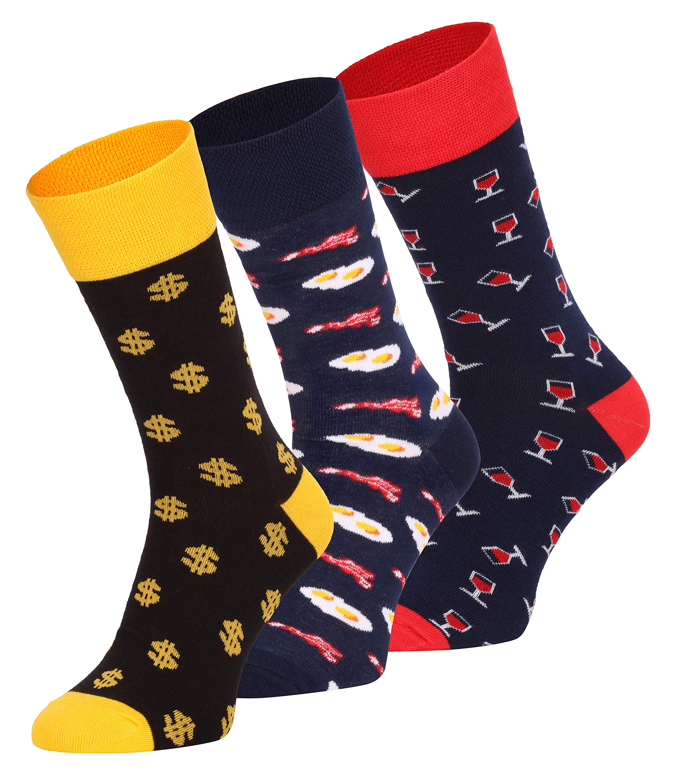 Ladeheid Damen und Herren 3er Pack Socken AT006