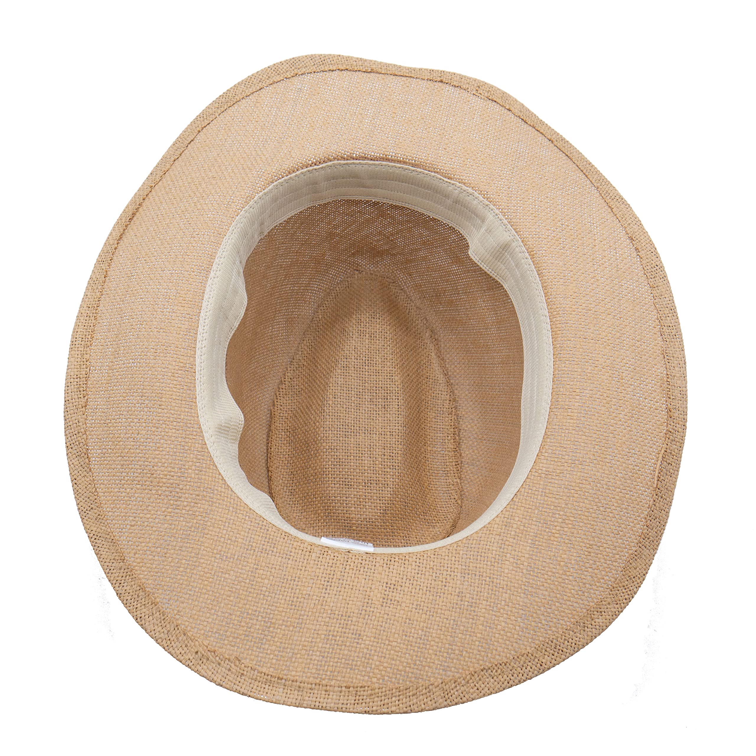 Pack de Sombreros Personalizados Panamá – Gorros de Paja con Tu Logo o Frase en la Cinta - Modelo Acapulco para Hombre y Mujer - En Tono Marrón o Beige