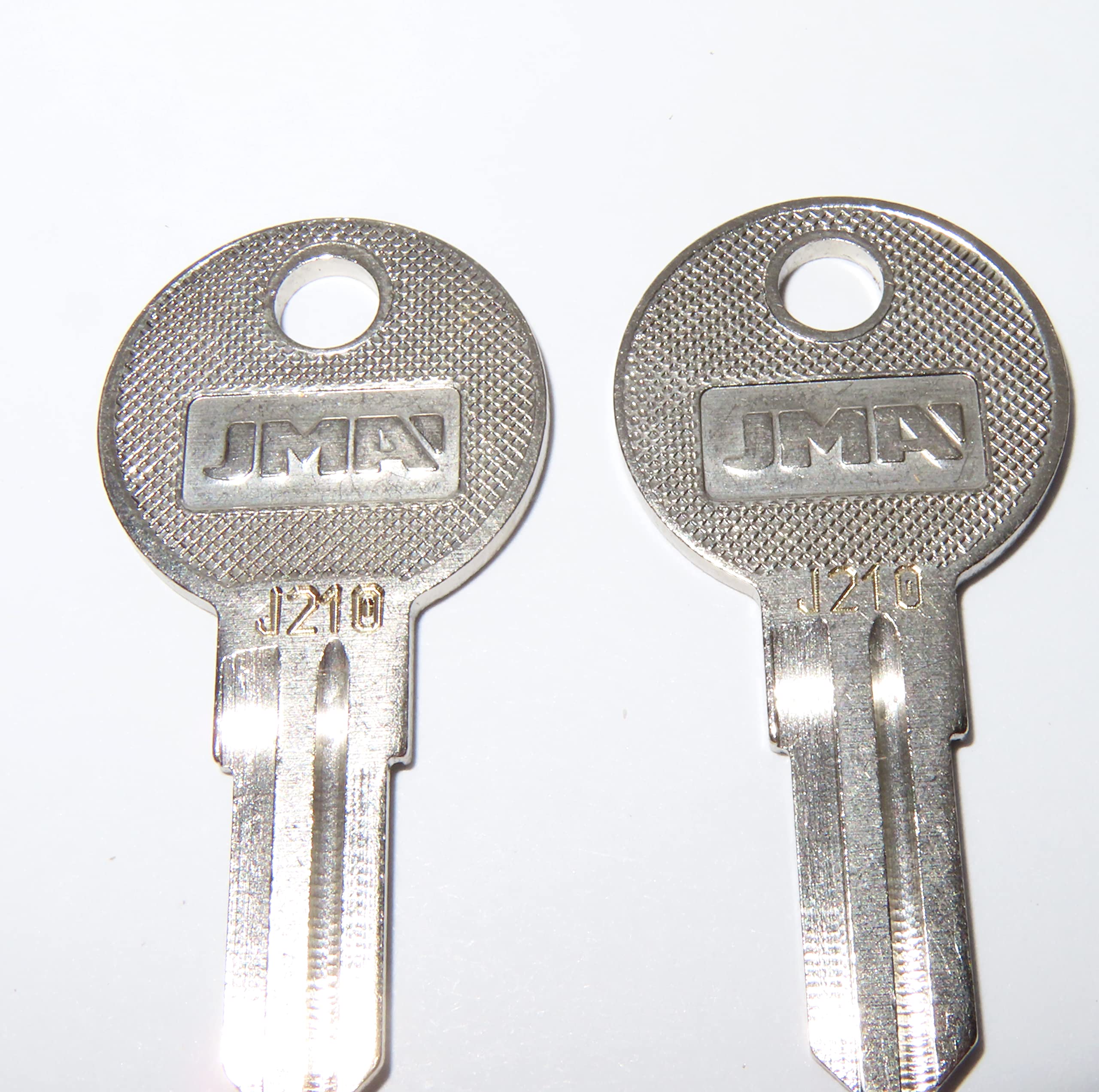 2 Keys For Better Built Tool Box Key Code Series J201 thru J220 NUMBER ENGRAVED ON FRONT OF KEYS (J210)