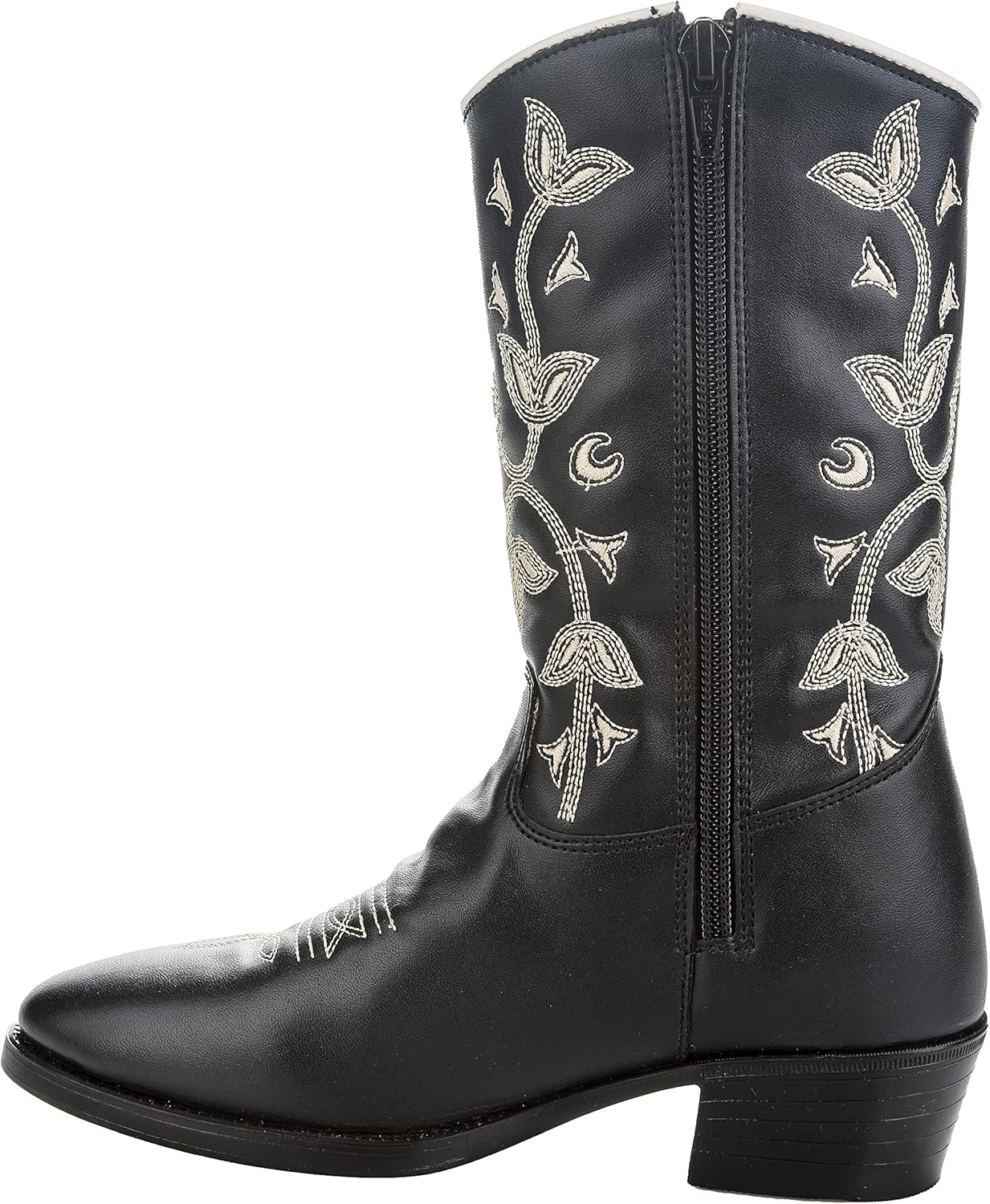 TuffRider Children's Black Floral Western Boot
