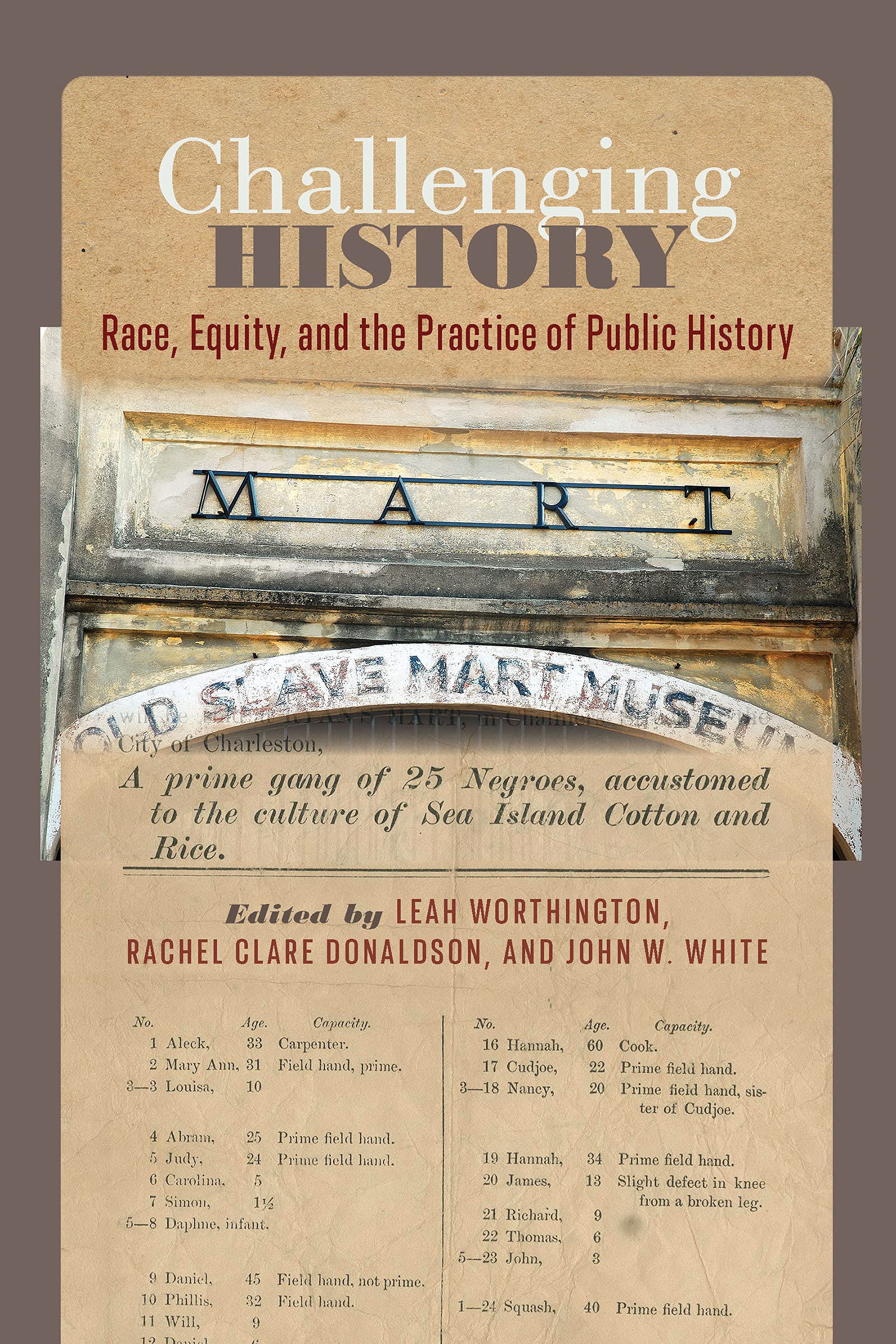 Race, Equity public history book: Challenging History Carolina Lowcountry