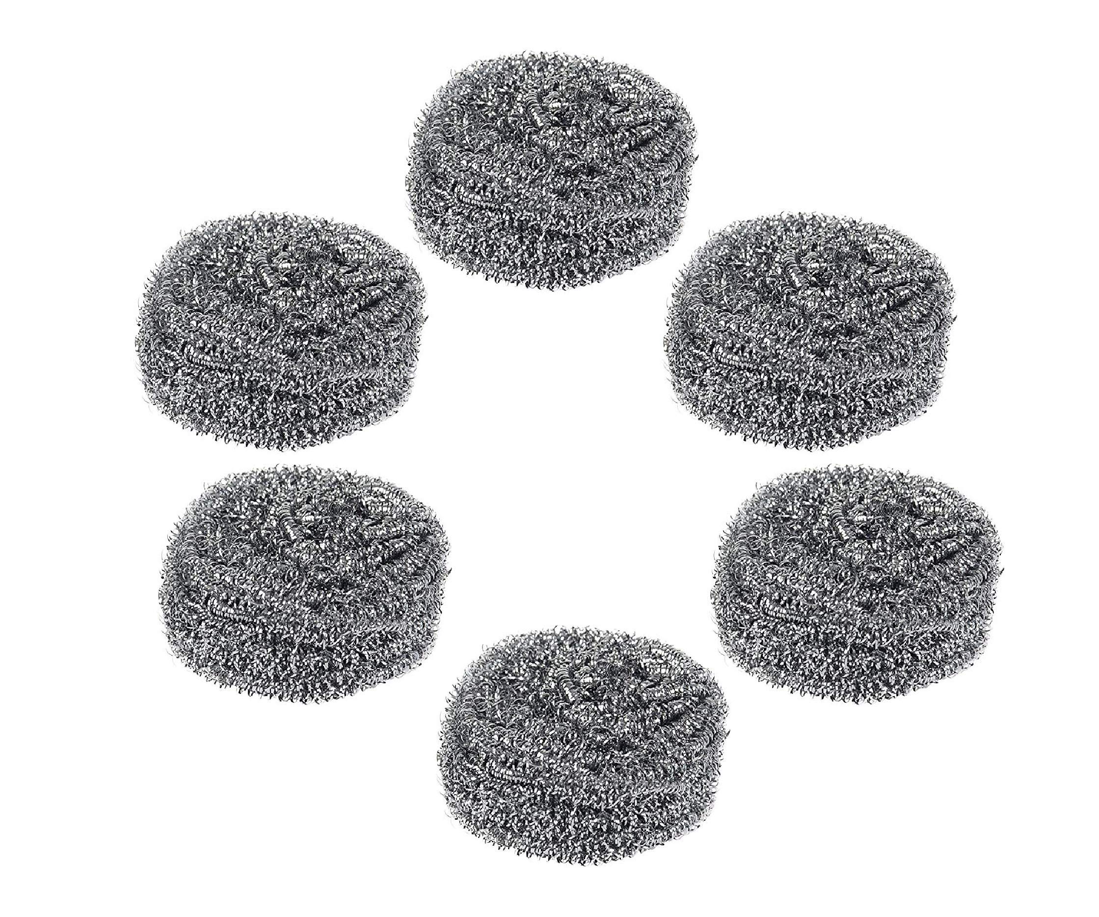 Honey Enterprise Steel Kitchen and Utensils Cleaning Scrubber Combo Set, 9 x 9 x 1.7 cm, Grey - Pack of 12
