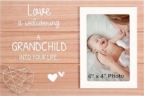 Marcos de fotos regalos para nuevos abuelos - Marco de fotos regalo para nueva abuela y abuelo - Regalo de anuncio de embarazo para nana y papa - El