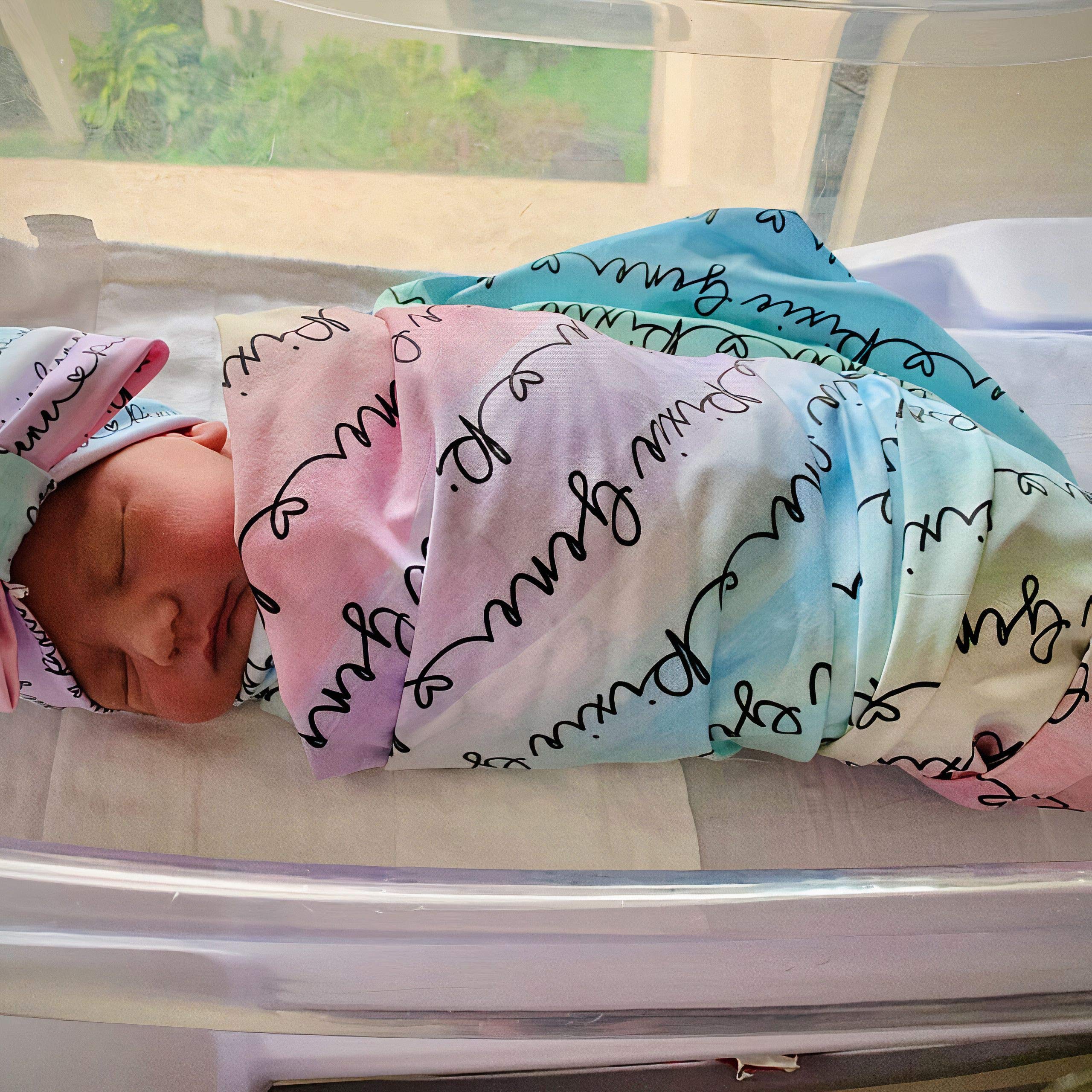 Personalized Name Blankets for Baby, Kids and Adults, Mom, Grandma, Customized Name Blanket from Baby's Name, Custom with Baby's Name for Newborn Baby Room Nursery Christening or Baptism