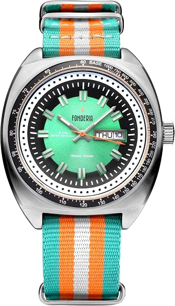 Fonderia Orologio Analogico Quarzo Uomo con Cinturino in Tessuto P-8A004UV1  : Fonderia: Amazon.it: Orologi