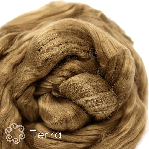 Miniatura 8 de Fibra de algodón para hilar, mezclar, fieltro y arte de fibra. Suave peinado vegano Top Roving. Merlot