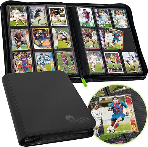 FunGuys Carpeta para Tarjetas Comerciales de 9 Bolsillos, Carpeta de 504 Caras para Tarjetas Deportivas, Carpeta de Colección de Tarjetas para