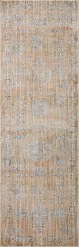 Miniatura 112 de Loloi Jean Stoffer Katherine Collection KES-02 Ocean/Coral 2'-7'' x 10'-0'', .25" Pile Height, Runner Rug