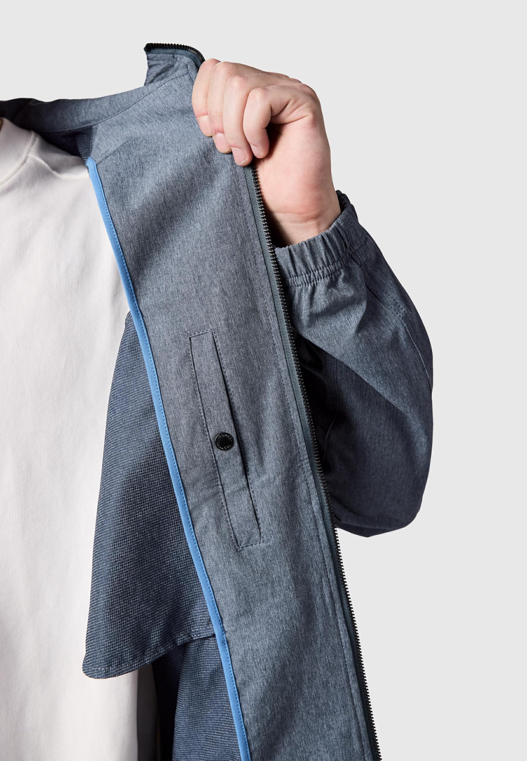 Ragwear Męska lekka kurtka przejściowa krótka kurtka z regulowanym kapturem Roog A Navy rozm. M