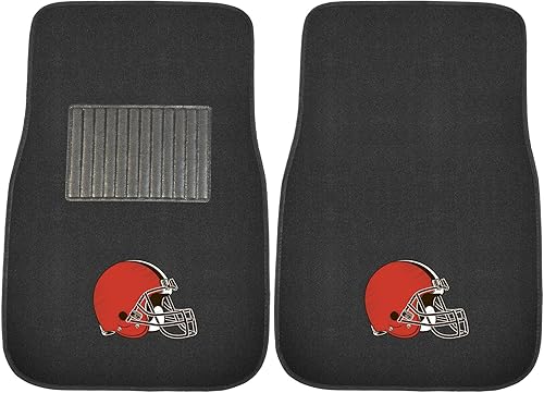 Vista 42 de FANMATS NFL-Teams - Juego de 2 alfombrillas bordadas para coche, unisex, para adultos Negro