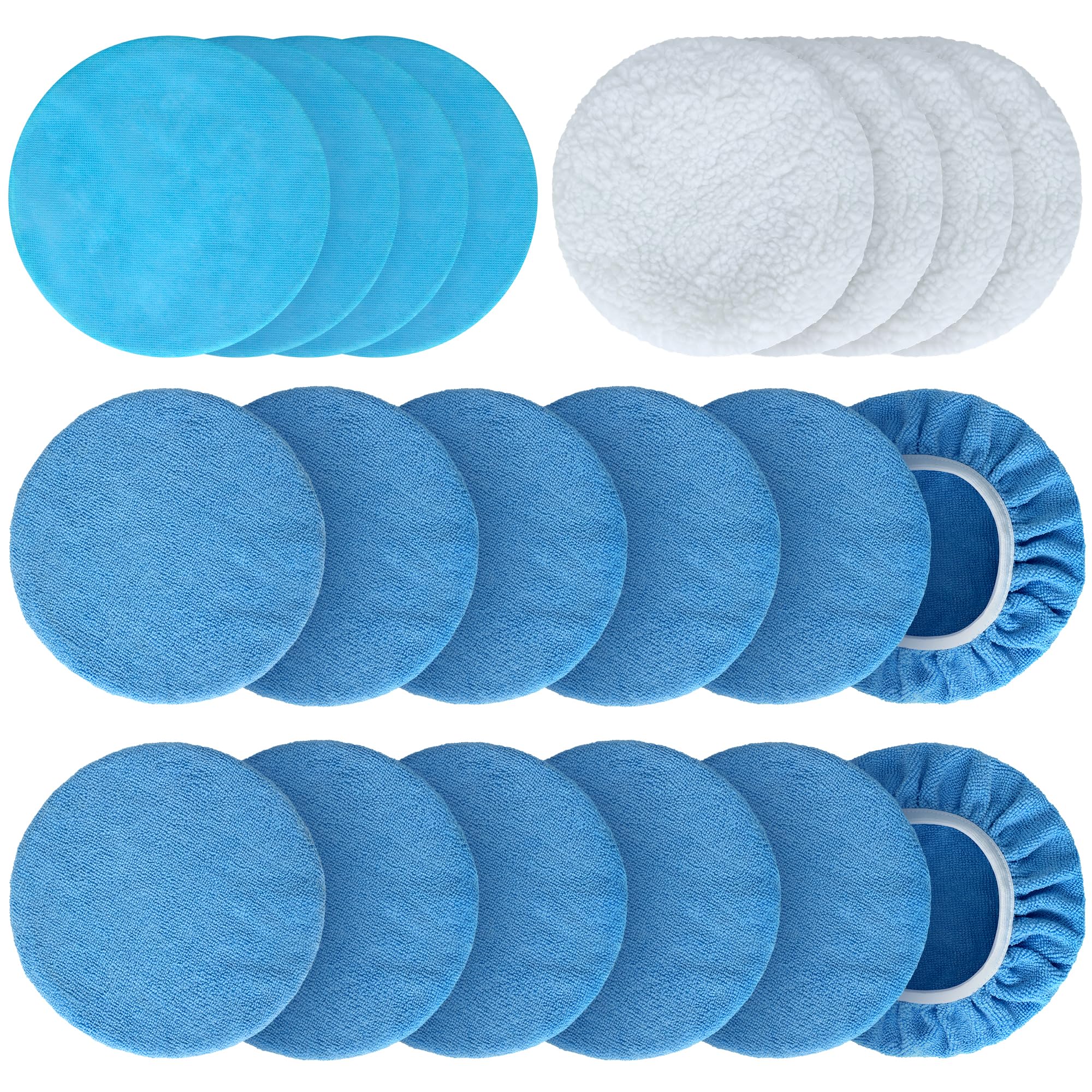 Amazon.com: S SATC 7-8 Inch Car Buffing Pads, 12Pcs Microfiber ...