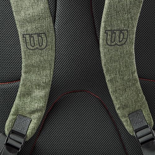 Miniatura 3 de WILSON Team - Bolsa para raqueta de tenis, color verde jaspeado y gris jaspeado