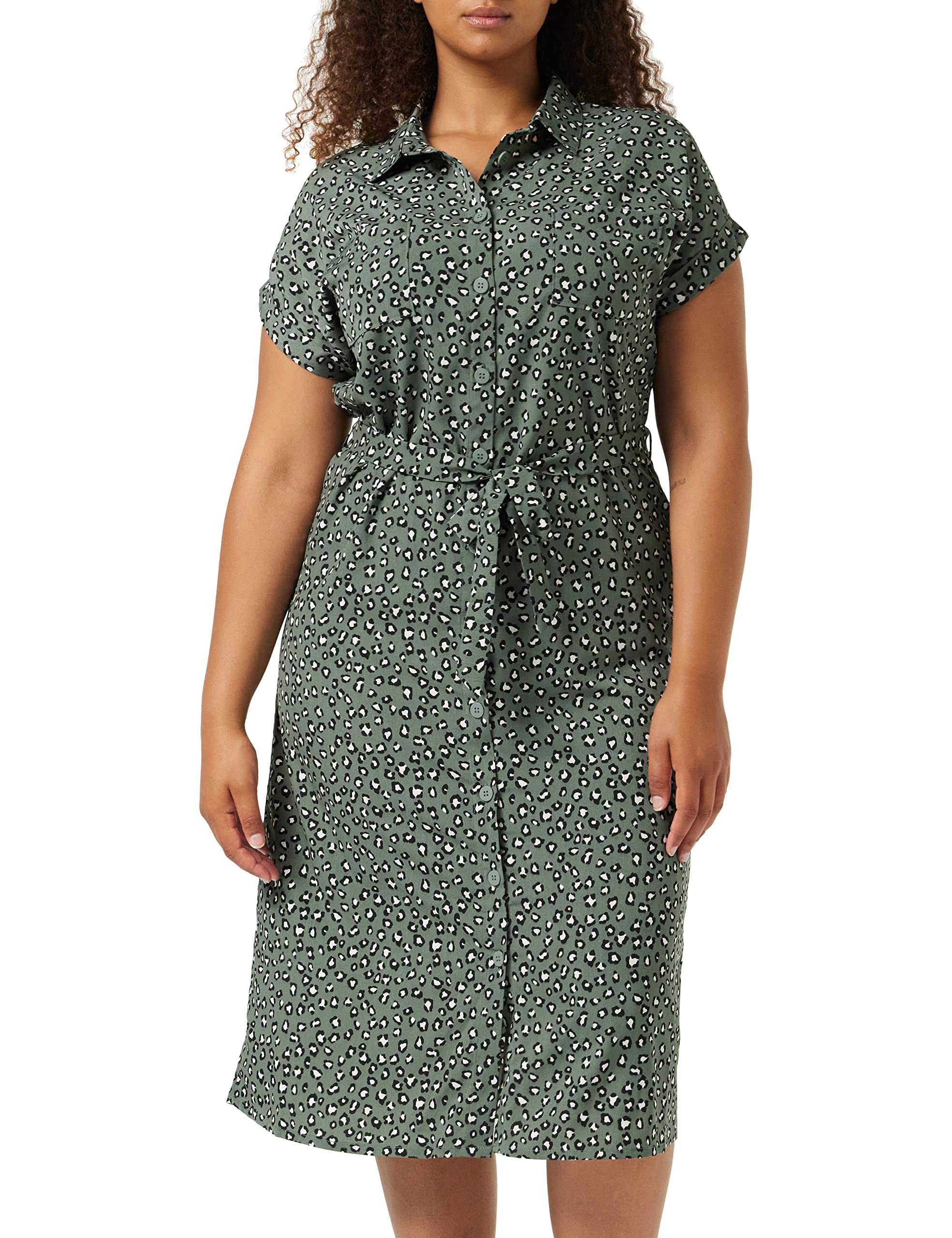 Only Shirt Dress Midi Tie Belt Shirt Dress