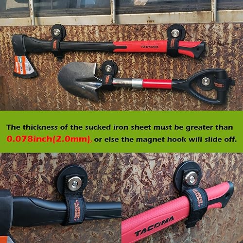 Miniatura 4 de ULIBERMAGNET Ganchos de almacenamiento magnéticos fuertes, organizador de herramientas de almacenamiento magnético resistente, cable de extensión,