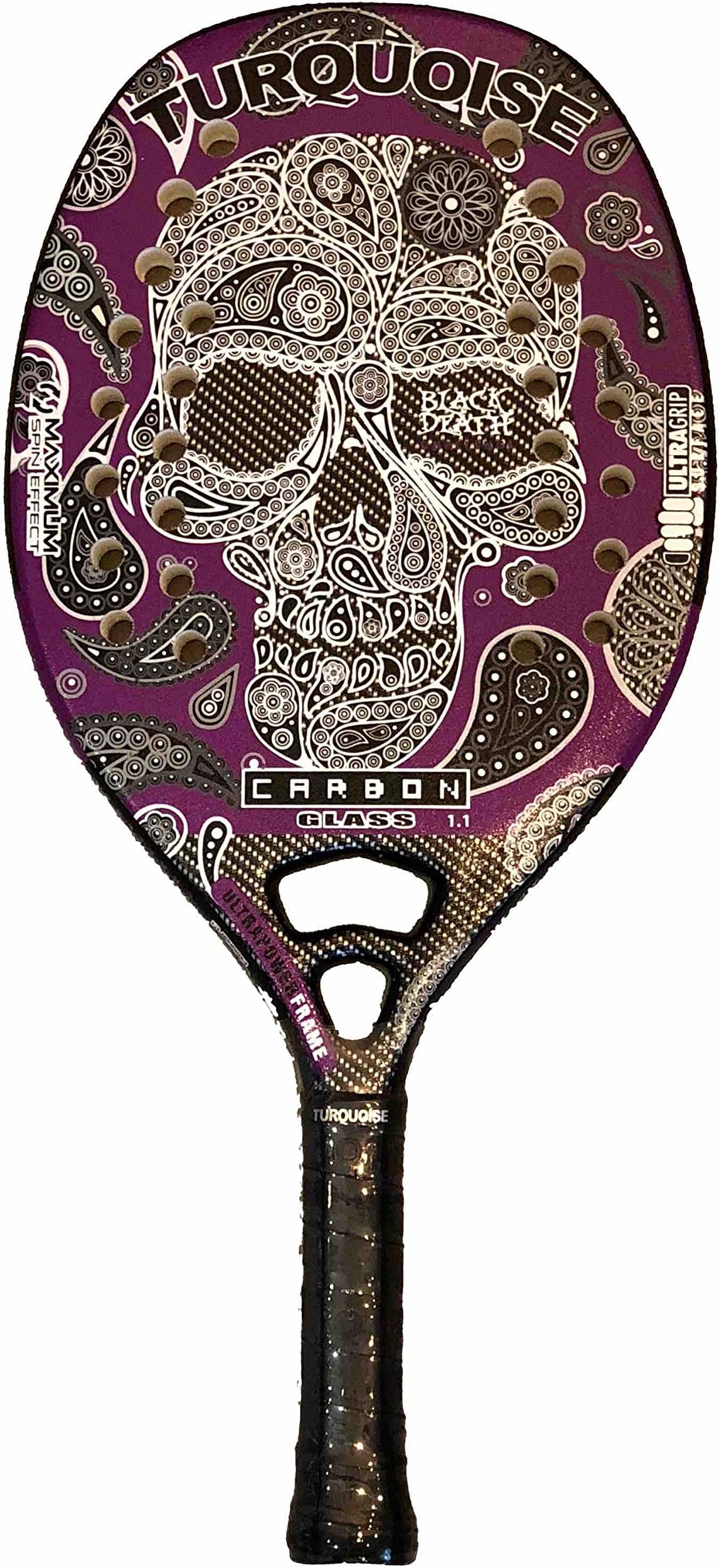 Beach tennis Racket Turquoise Black Death Challenge Violet 2018