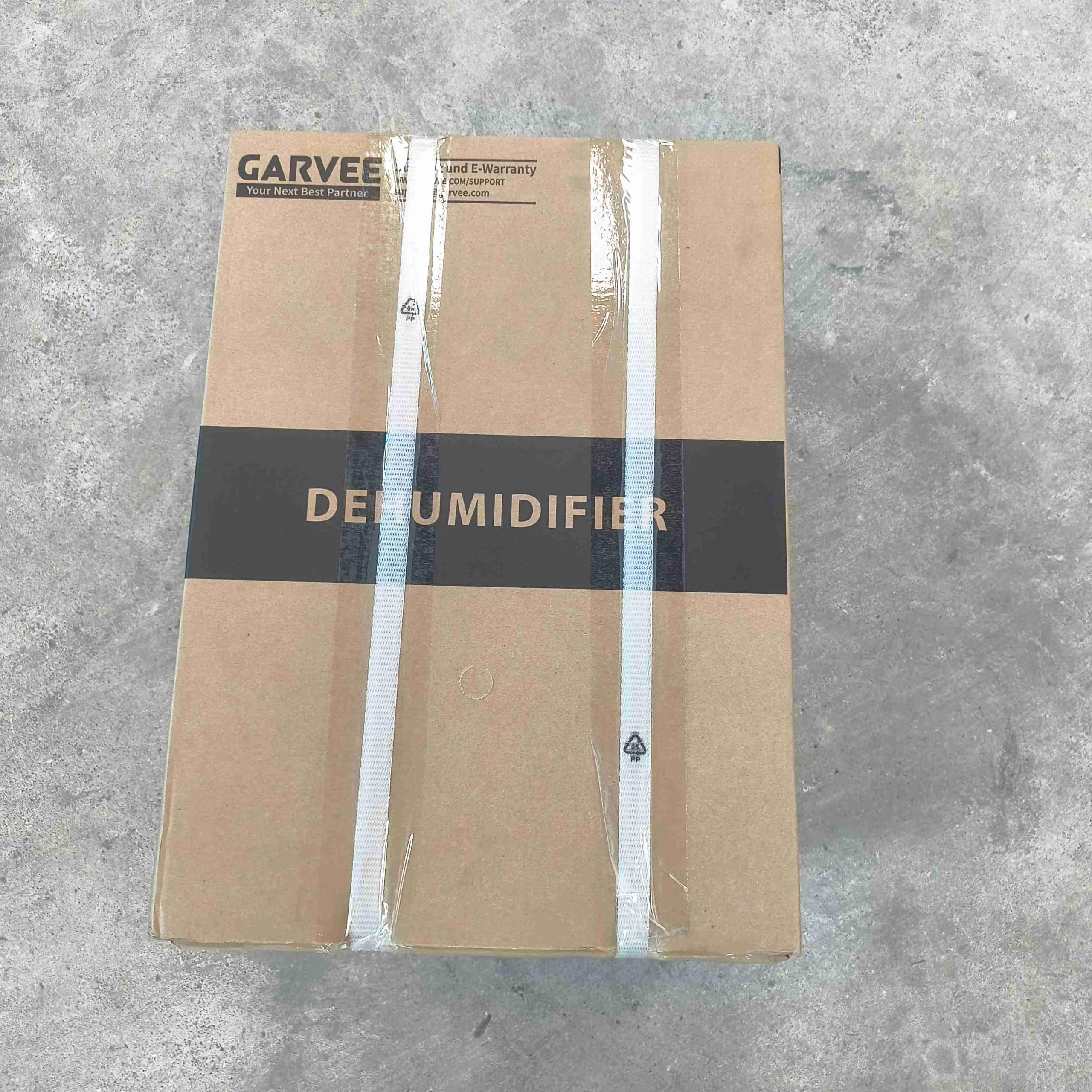 GarveeTech Deshumidificador 20L/Día para Habitaciones hasta 280 m², Extractor de Humedad Eléctrico Silencioso, Drenaje Continuo, Pantalla Digital, Portátil para Hogar, Sótano, Baño, 32x22x50cm, Blanco
