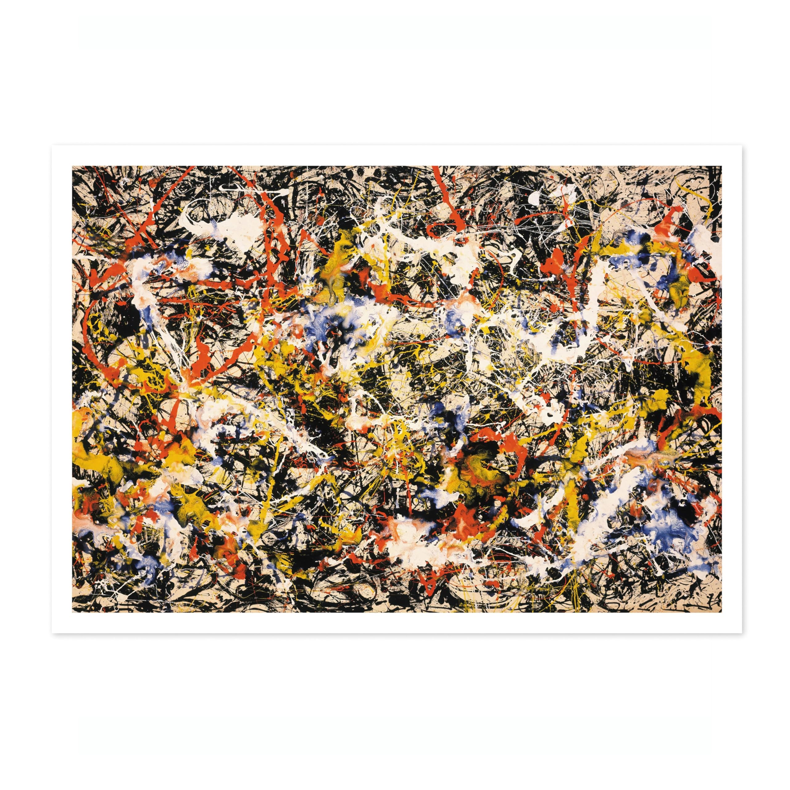 Convergence Jackson Pollock Print, Abstract Expressionist Splatter Painting Poster, Iconic Art For Modern Interiors, Wall Decor for Home, Office, A2 (Print Only) - 59.4x42cm โ image 1