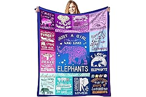 Elephant Throw Blanket for Women