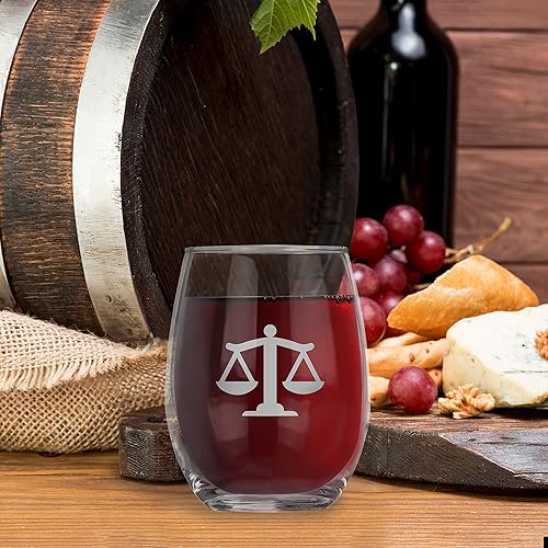 Miniatura 8 de BAD BANANAS Regalos de abogados para mujeres y hombres copa de vino sin tallo de 21 onzas regalo divertido de asistente legal para estudiantes de