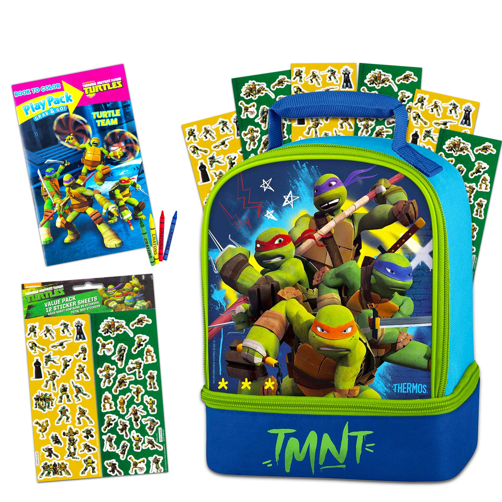 ninja turtle lunch box with thermos