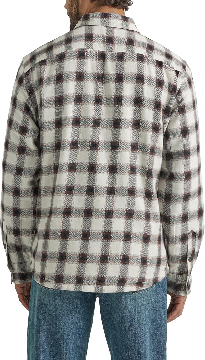 Wrangler Authentics Mens Long Sleeve Sherpa Lined Shirt Jacket - Image 2