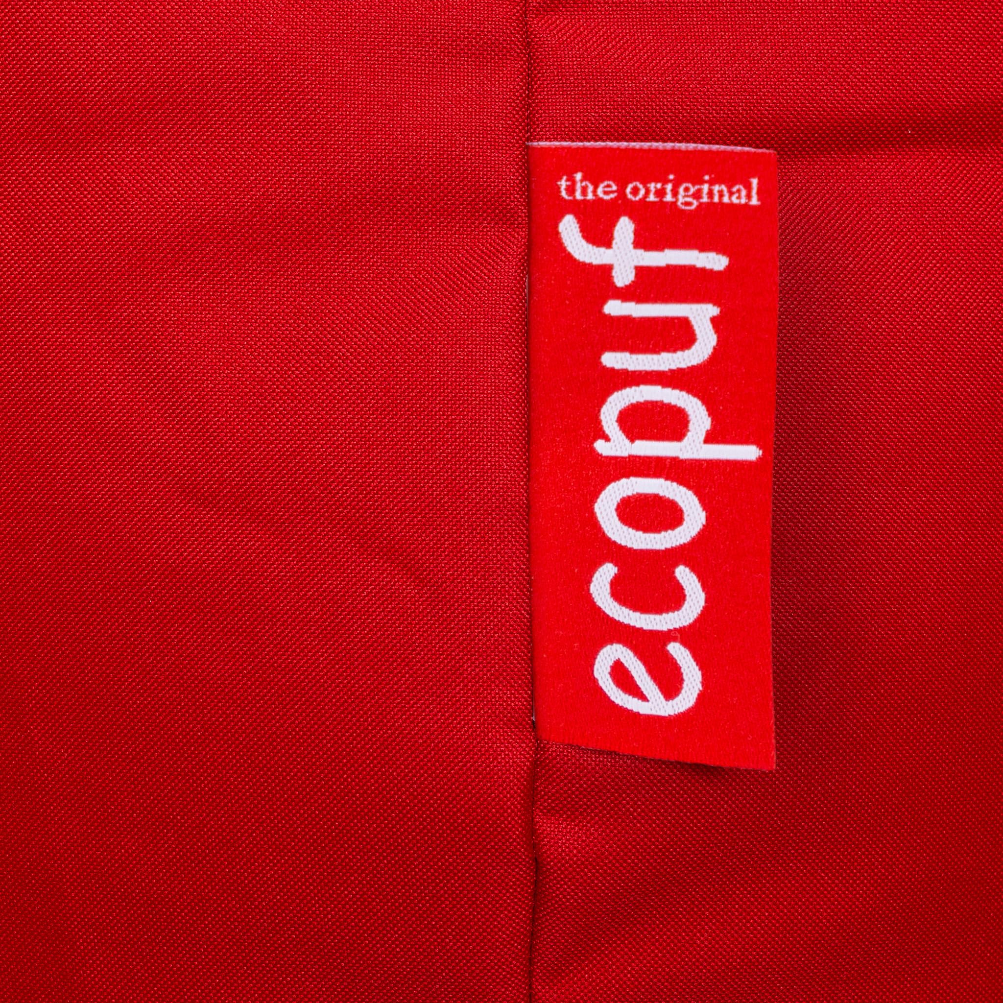 Ecopuf - Sako Pouf Kinder Kissen Outdoor - Sitzsack Kinder Kinderzimmer - Robuster Stoffsack - Entspannungssessel - Wohnungseinrichtung - Sessel Größe S - 140x100cm, Rot Nc12