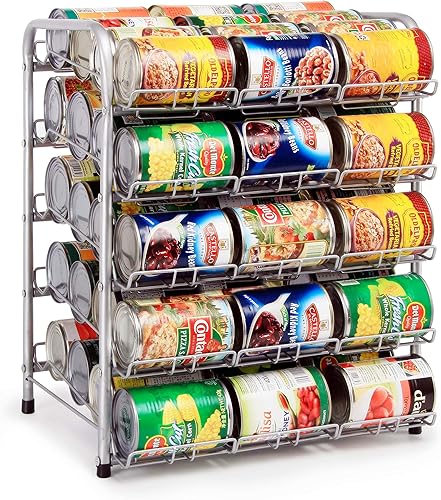 Miniatura 4 de Rice rat Organizador de latas para despensa, dispensador de almacenamiento de latas para alimentos enlatados (5 niveles)